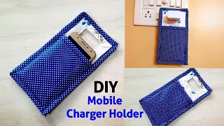 Mobile Charger Holder/Mobile pouch/ How to make cell phone charger holder/ full tutorial