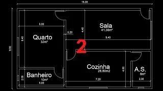 AutoCAD #02 - Como fazer a Planta Baixa de um Apartamento - Parte 2/2