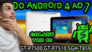 Atualizar Samsung Tab 10 do Android 4 Para o Android 7.1 Todos os Modelos - AULA DETALHADA