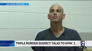 Triple murder suspect talks to KPRC2