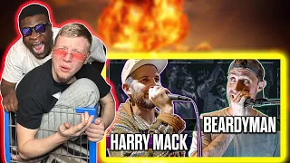 AMERICAN RAPPERS REACTS TO | Harry Mack x Beardyman | None Of This Was Planned (REACTION)