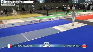 2020 135 T64 16 M F Individual Bonn GER WC BLUE JOPPICH GER vs GAROZZO ITA