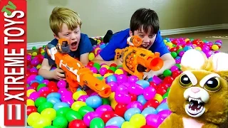 Easter Egg Heist Remastered! Crazy Easter Basket Nerf Battle!