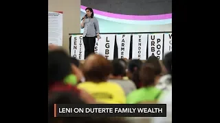 Robredo on Duterte family wealth: All gov't officials must disclose assets