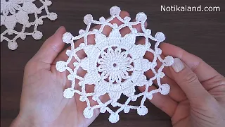 Crochet snowflake tutorial VERY EASY