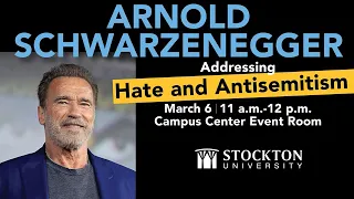 Arnold Schwarzenegger at Stockton University