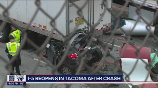 I-5 reopens hours after deadly crash in Tacoma | FOX 13 Seattle