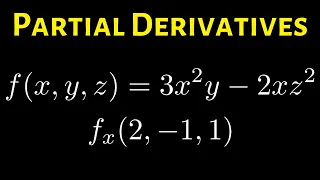 Learn how to Find a Partial Derivative with Respect to x and Evaluate it a Point