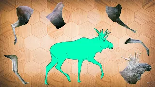 CUTE ANIMALS Wild Elk Puzzle 귀여운 동물 전체 엘크 퍼즐