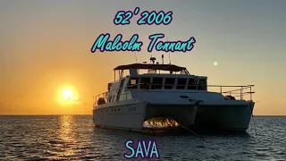 SAVA 52' 2006 Malcolm Tennant Power Catamaran Virtual Tour