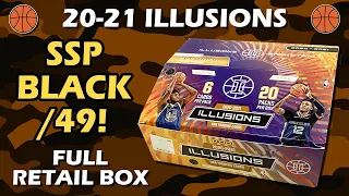 SSP BLACK PULL!! 2020-21 Panini Illusions Basketball Retail Full Box Review