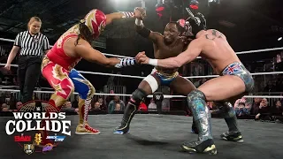 Ligero vs. Gran Metalik vs. Albert Hardie Jr.: WWE Worlds Collide, April 17, 2019