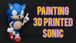 How to paint 3D printed Sonic