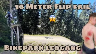 Bikepark Leogang 2023 / 16 Meter Backflip Fail /Hot shots