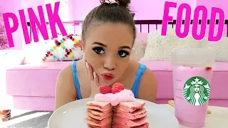 I only ate PINK food for 24 HOURS Challenge! | Krazyrayray