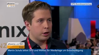 Kevin Kühnert beim Bundesparteitag der SPD am 07.12.17