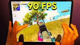 90 FPS Feels So SMOOTH 😍 New iPAD PRO M2 (Handcam Gameplay) ‼️ PUBG Mobile