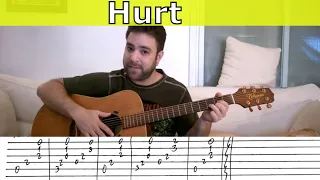Fingerstyle Tutorial: Hurt - Guitar Lesson w/ TAB