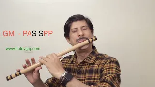 Raja Raja Chozhan - song with Notations -flute cover by k j vijay