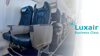 LUXAIR BOMBARDIER DASH-8 Q400 BUSINESS CLASS | LG9513 Luxembourg - Hamburg | Flight Review