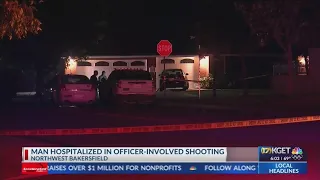 Man hospitalized after officer-involved-shooting in Northwest Bakersfield
