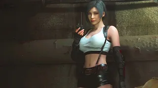 Resident Evil 2 Remake Ada in Tifa's Outfit