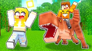 STRASZE MOJĄ DZIEWCZYNE JAKO DINOZAURY w Minecraft!