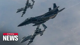 Air forces of S. Korea, U.S. hold combined exercise involving F-15K, A-10 fighters