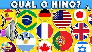 Adivinhe os Países pelo HINO 🔊 Adivinhe o Hino de 30 Nações 🎌