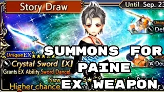 Summons for Paine EX Weapon - DFFOO -  Dissidia Final Fantasy: Opera Omnia