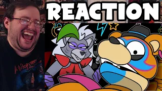Gor's "5 AM at Freddy's: Superstar Edition & HERE TO ROCK Song by Piemations" REACTION