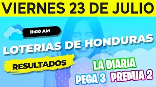 Sorteo 11AM Loto Honduras, La Diaria, Pega 3, Premia 2, Viernes 23 de Julio del 2021 | Ganador 😱🤑💰💵