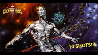 10 shots for Silver Surfer! + 6* Crystal!!! 😩👌💦 | Marvel Contest of Champions