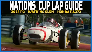 GT7 2024 Nations Cup Lap Guide - Watkins Glen - Honda RA272