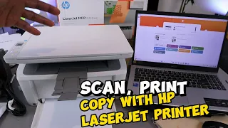 How To SCAN, PRINT and COPY With HP LASERJET All-In-One Printer