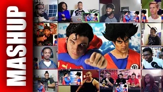 Goku vs Superman Epic Rap Battles of History Reactions Mashup