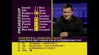 BBC Final Score - Saturday 29th December 2001