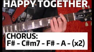 Happy Together by The Turtles - Guitar Lesson WITH TABS AND CHORDS