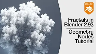 Make awesome fractals in Blender 2.93 | Geometry Nodes tutorial