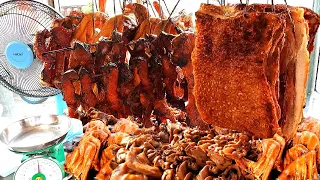 Best Pork Belly! Braised BBQ Pork & Roasted Duck on The Street - Cambodian Street Food