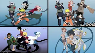 【MAD】Naruto / Naruto Shippuden / Boruto / Toaru Majutsu no Index「GO!!!」【Anime Opening Comparacion】