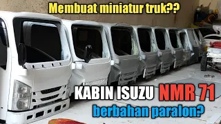 Membuat kabin miniatur truk rc isuzu nmr 71 dari paralon. kepala aja?? mana ekornya??