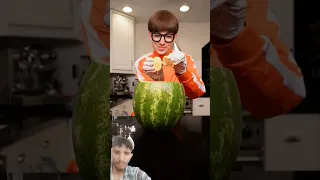 Making watermelon sorbet #watermelonsorbet #challenge #sorbet #funny #shorts