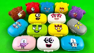 Cleaning Numberblocks, Alphablocks, Alphabet Lore Dirty Color! Making SLIME Video ASMR