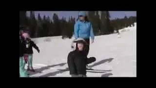 Паренек заснул на лыжах Юмор! Прикол! Смех