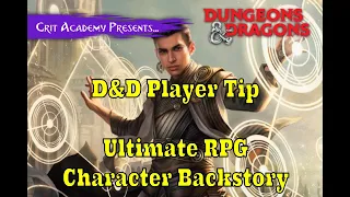 D&D Player Tip | Ultimate RPG Character Backstory Guide Promo | 1 Minute D & D Player Tips