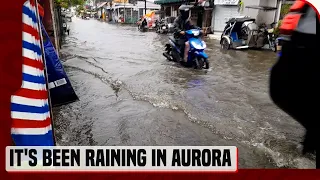 Ilang lugar sa Baler, Aurora, binaha dahil sa Bagyong #AghonPH