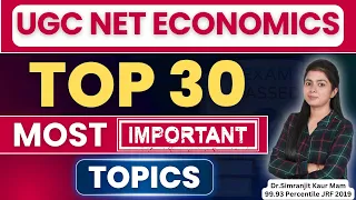 Most Important Topics For Ugc Net Economics By Simranjit Kaur Mam | Economics Net Jrf Classes 2024