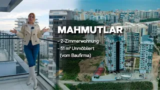 🌴 Neue 2-Zimmerwohnungen in Mahmutlar! |2-Zimmerwohnung|51 m² Unmöbliert (vom Baufirma)