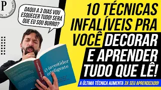 COMO DECORAR E APRENDER AQUILO QUE VOCÊ LÊ! (10 TÉCNICAS para MELHORAR SUAS LEITURAS E APRENDIZAGEM)